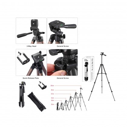 Mobile Tripod 3120A with Phone Holder 102cm Long